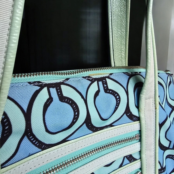 Coach Poppy 3D Op Art Glam Tote Bag - Y2K Vintage Vibe! Excellent Condition ✨ - Picture 14 of 16